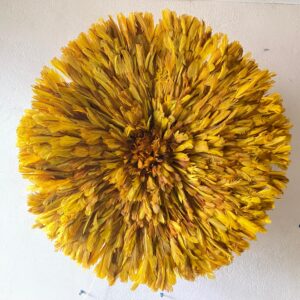 Mustard yellow juju hat