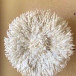 Fluffy White Feather Juju Hat Wall Decor
