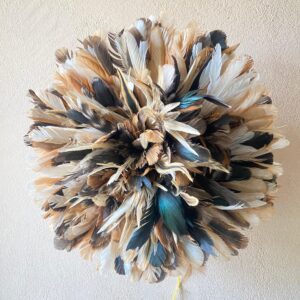 Juju hat with natural feathers