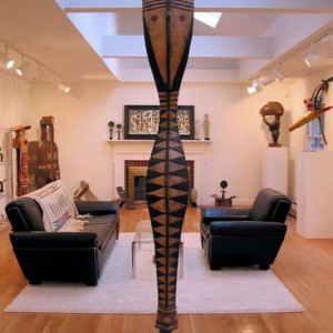 African Baga Snake Sculpture