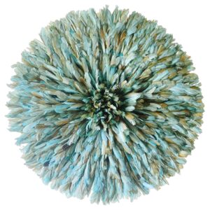 Tan Green Juju Hat AKA Petrol ju ju hats wall decor